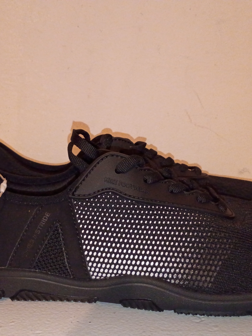 HIKE Black Mesh Men's Womens Athletic Shoes